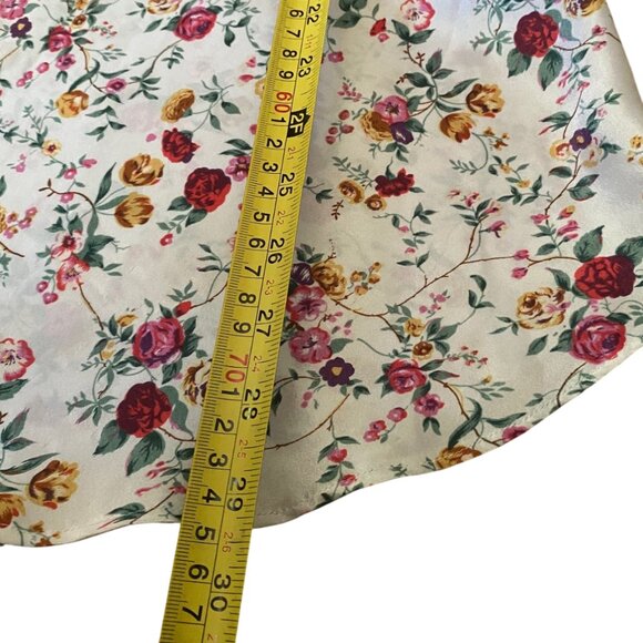 Vintage 90s Y2K satin floral slip dress nightgown lingerie - Picture 13 of 13